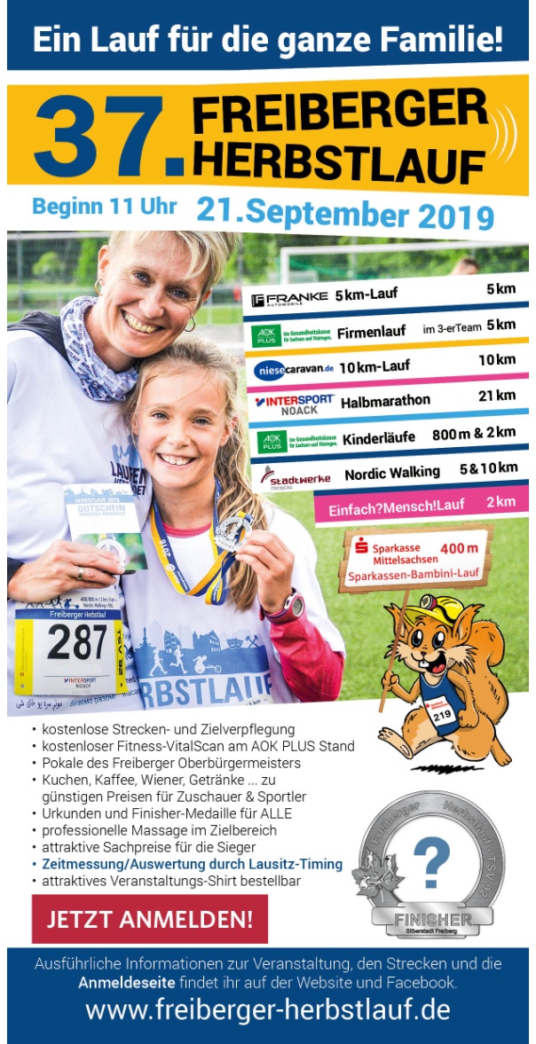 Ausschreibung Herbstlauf 2019