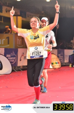 Zieleinlauf Marathon FFM 2014